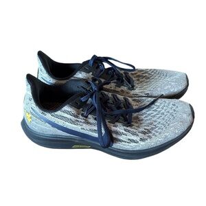 WVU Nike Gray and Navy Athletic Shoes